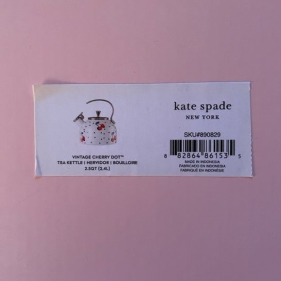 Kate Spade Vintage Cherry Dot tea kettle - Picture 2 of 3